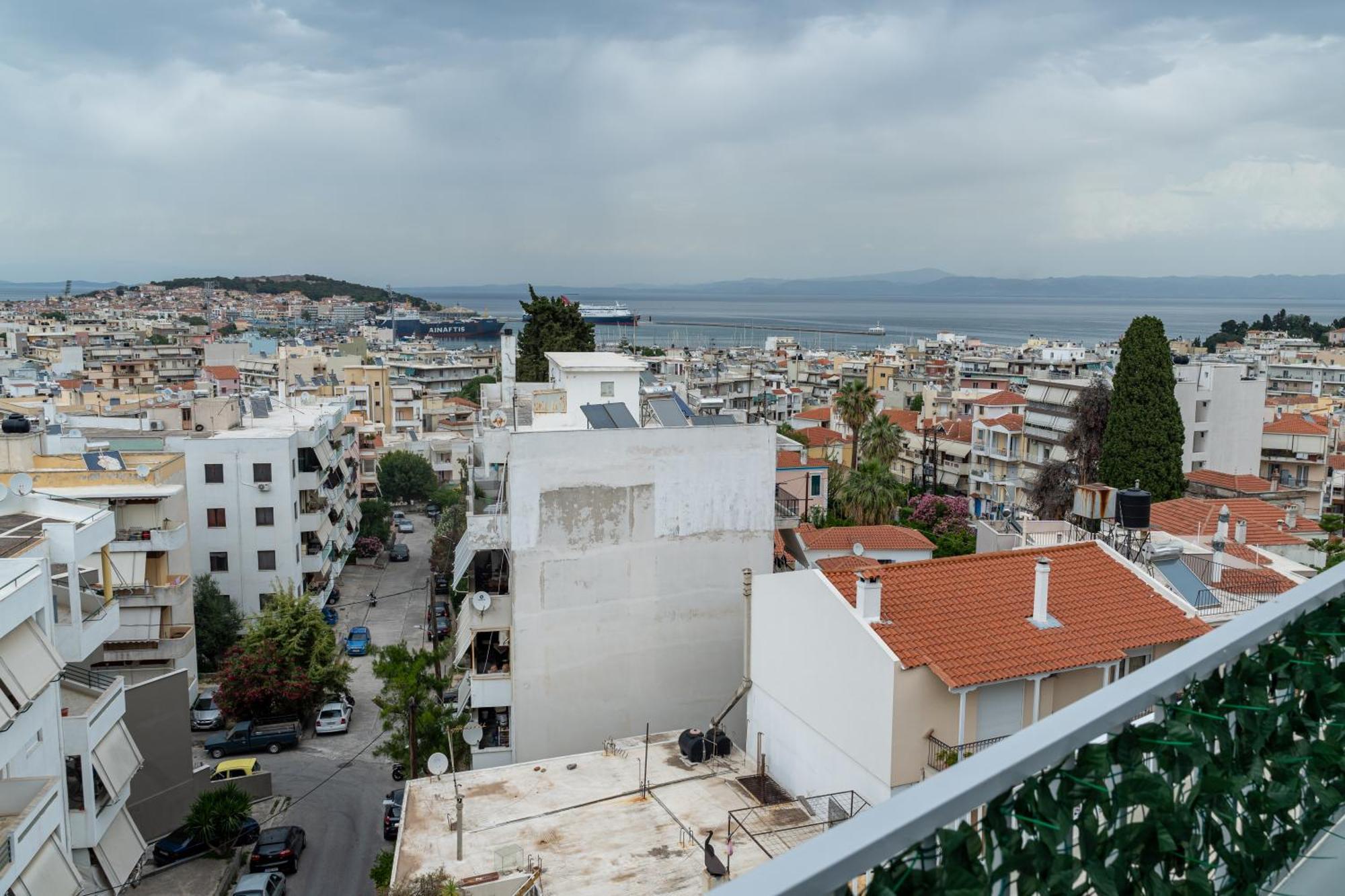 Loft Life Studio, With 360 View Of Mytilene Apartman Kültér fotó